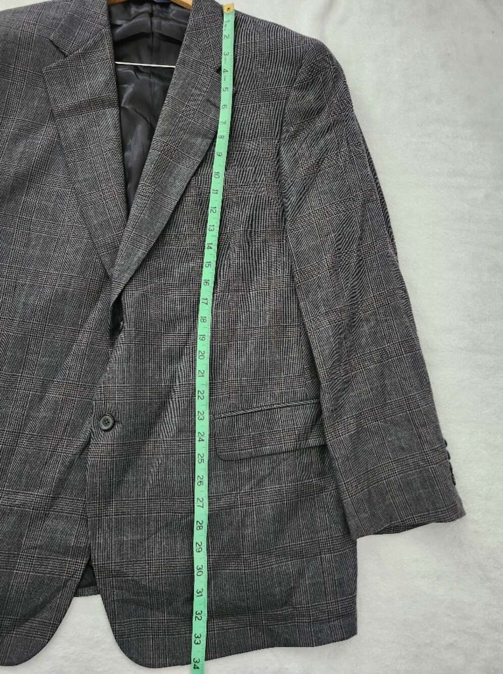 Brooks Brothers 346 Wool Plaid Blazer Jacket 46 Long Glen Plaid Suit Jacket - Picture 10 of 11